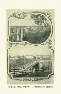 Studley Park Bridge and Johnston Street Bridge.