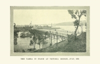 The Yarra in Flood at Victoria Bridge, Jul 1891